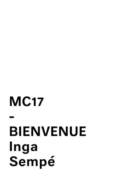 MC17 - Bienvenue byInga Sempé for Mattiazzi