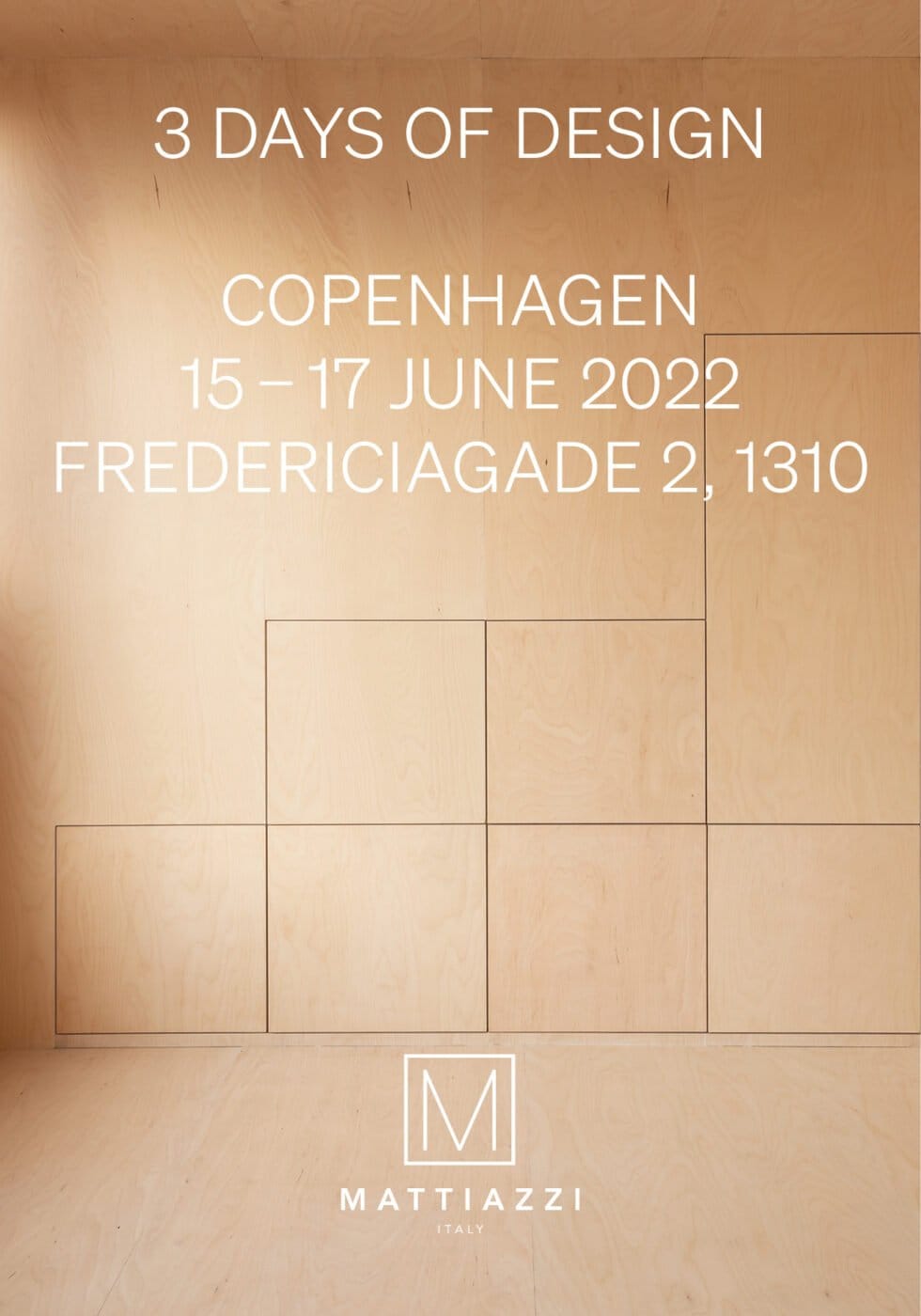 Mattiazzi 3DoD 2022 Copenhagen Invitation Card